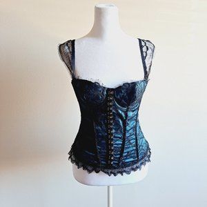Ravage Blue Corset Top Size 2